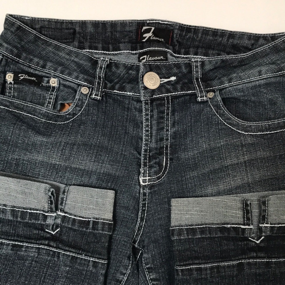 Flavour by Bubblegum dark wash crop jeans
